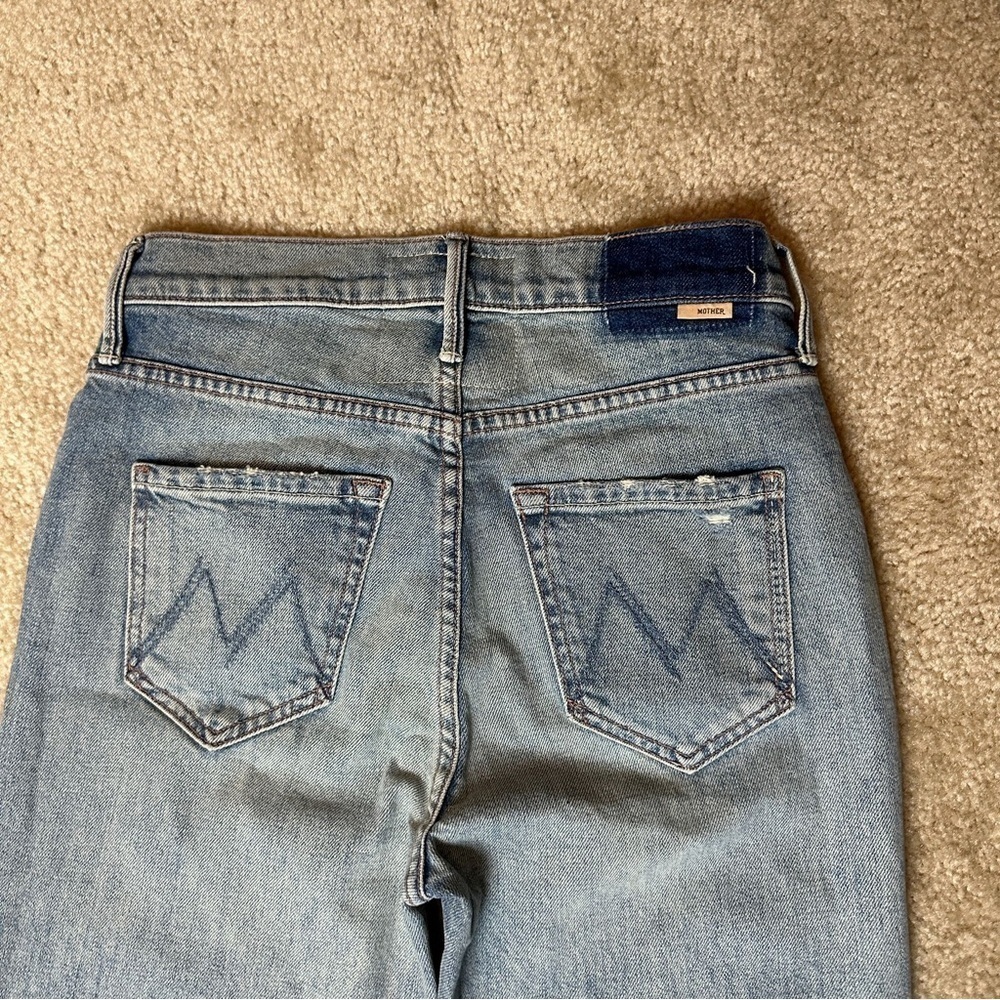 New Mother The Dazzler Yoke Front Ankle in Wild Calling Jeans Size 25 - Picture 5 of 9